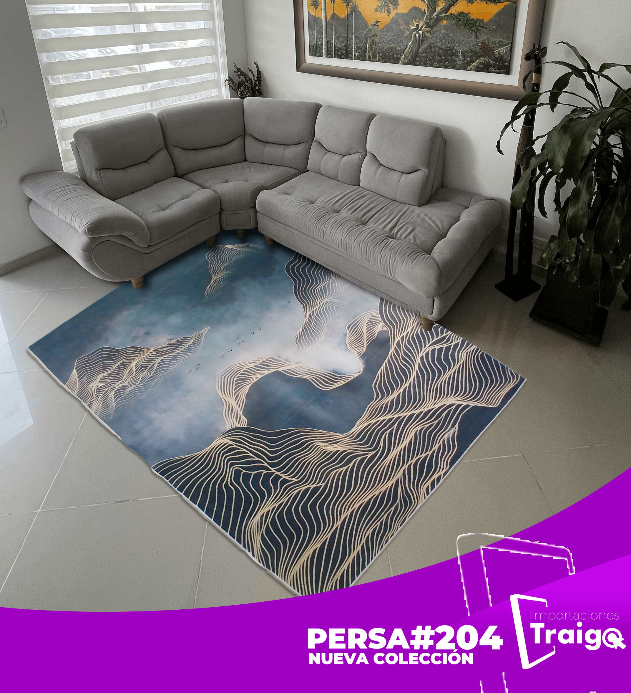 ALFOMBRA TIPO PERSA NUEVA COLECCION